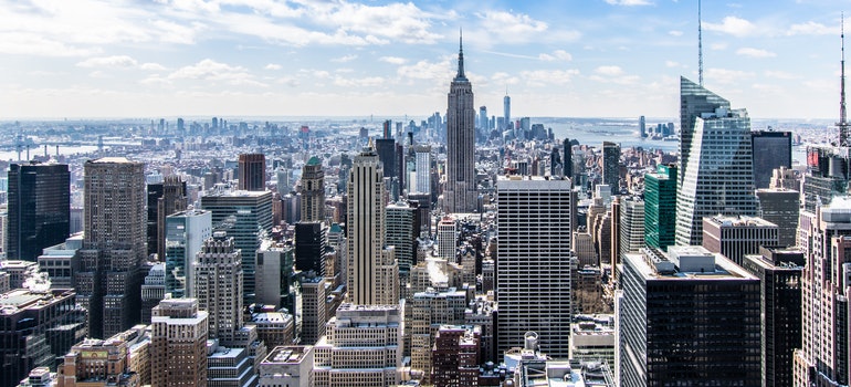 Manhattan tall buildings.