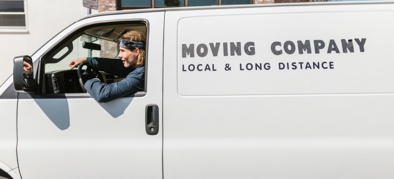 A reliable moving company's van