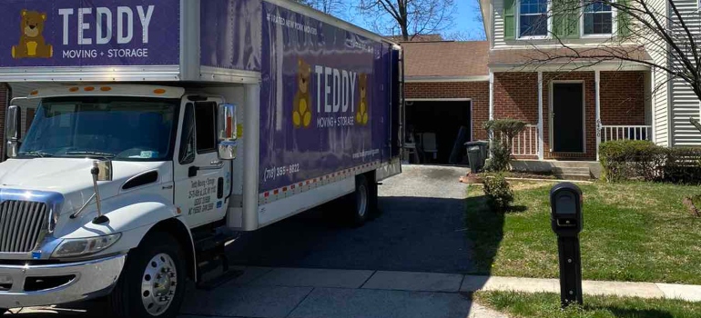 Teddy Moving and Storage van